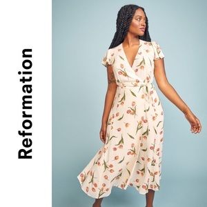 NWT Reformation Brewer Wrap Dress